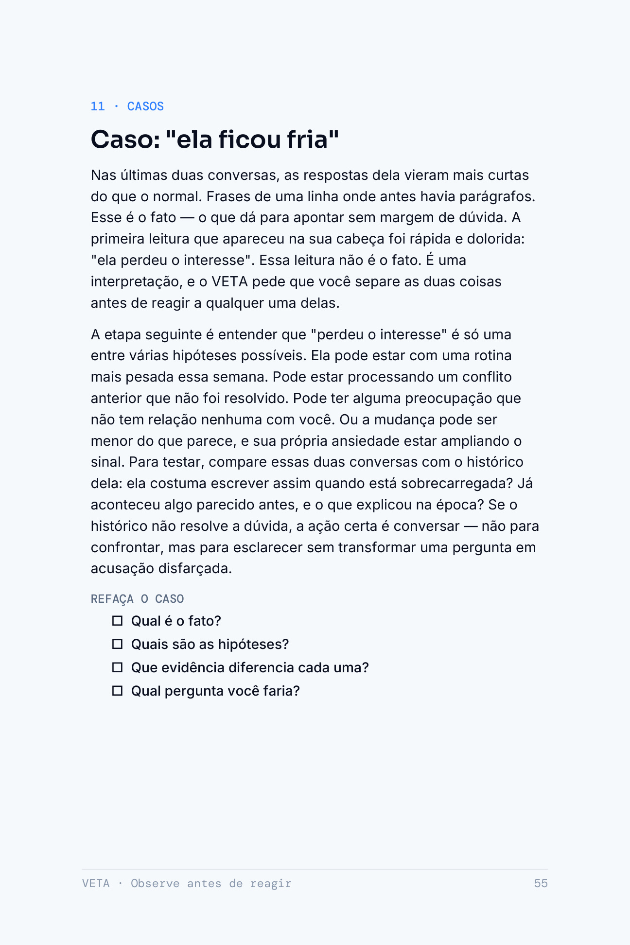 Estudo de caso real aplicando o método V.E.T.A.
